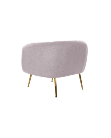 SILLON POLIESTER METAL 81X75X73 ROSA