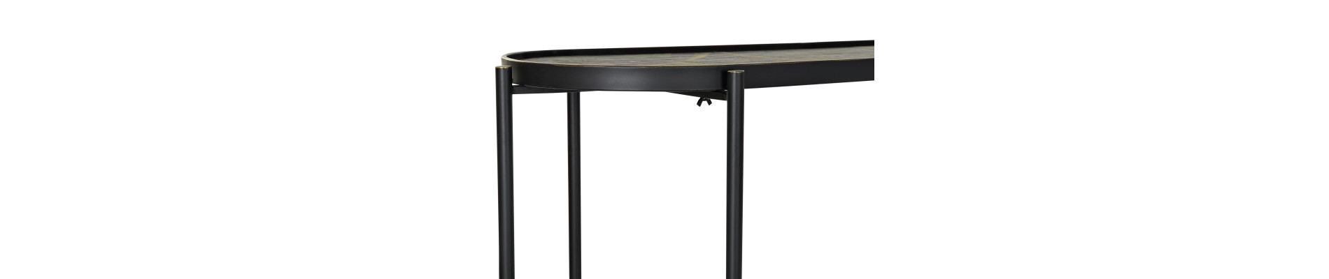 CONSOLA METAL MDF 120X41X80 TROPICAL NEGRO