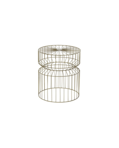MESITA AUXILIAR METAL 40,5X40,5X46 DORADO
