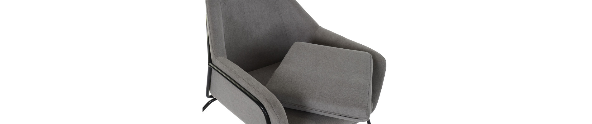 BUTACA POLIESTER METAL 75X76X82 GRIS