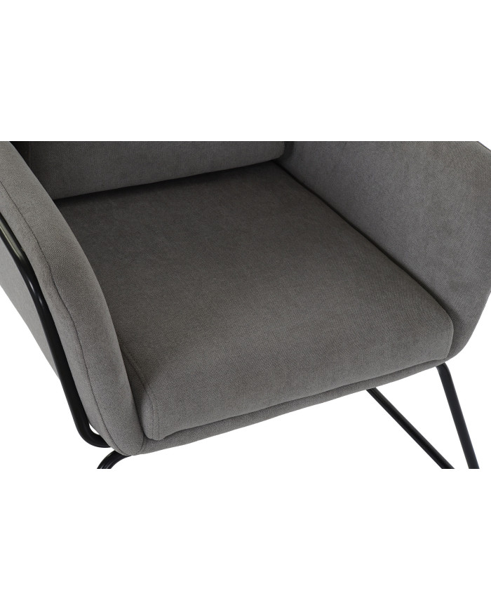 BUTACA POLIESTER METAL 75X76X82 GRIS