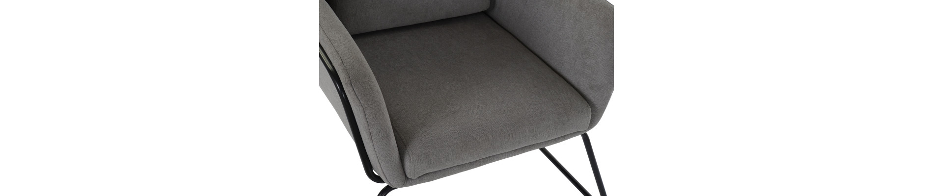 BUTACA POLIESTER METAL 75X76X82 GRIS