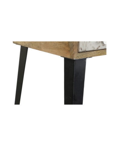 ESCRITORIO MANGO METAL 120X54X91 MARRON