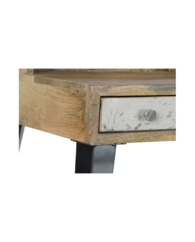 ESCRITORIO MANGO METAL 120X54X91 MARRON