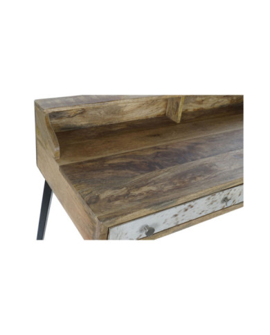 ESCRITORIO MANGO METAL 120X54X91 MARRON