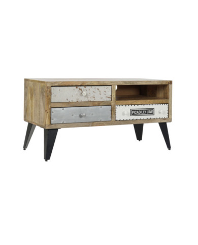 MUEBLE TV MANGO METAL 100X42X52 MARRON