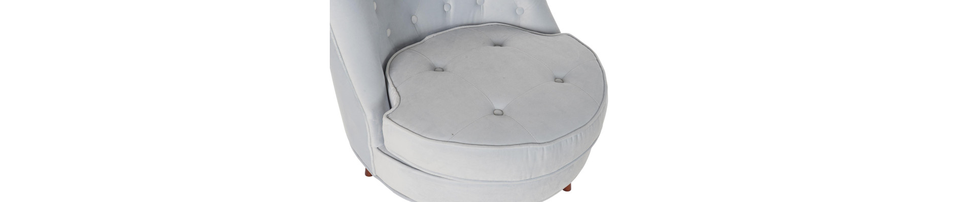 BUTACA POLIESTER MADERA 65X69X80 AZUL CELESTE