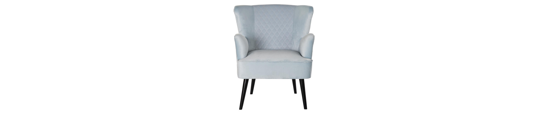 BUTACA POLIESTER METAL 76X76X82 AZUL CELESTE