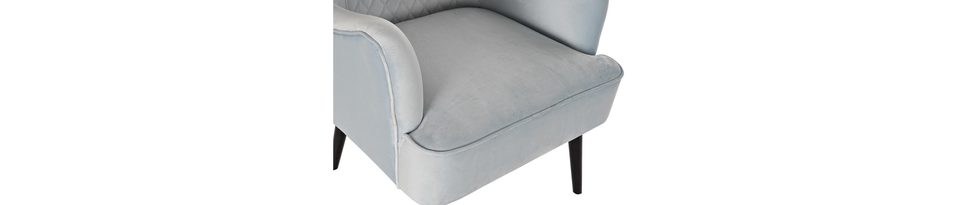 BUTACA POLIESTER METAL 76X76X82 AZUL CELESTE
