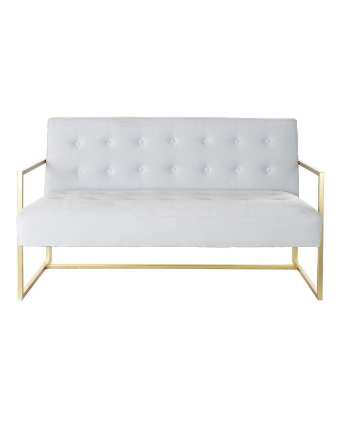 SOFA POLIESTER METAL 128X70X76 CAPITONE