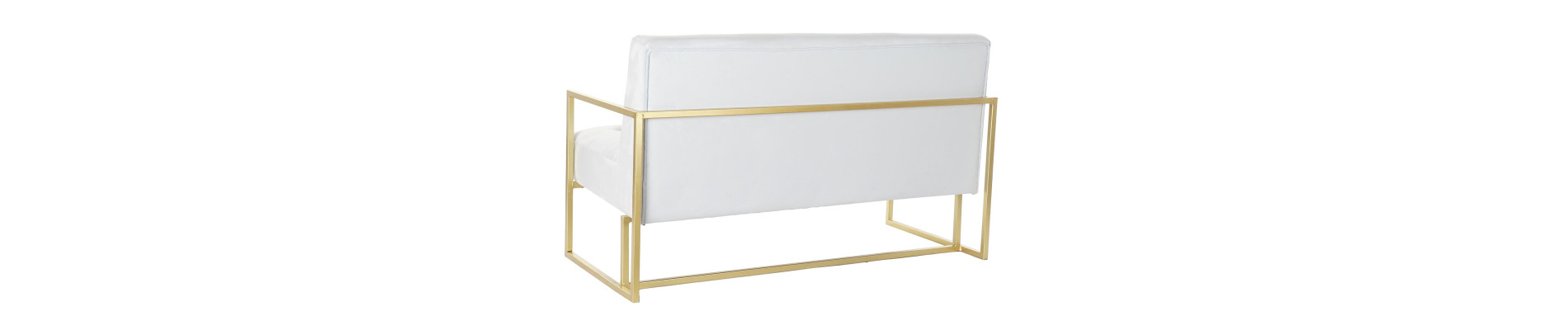 SOFA POLIESTER METAL 128X70X76 CAPITONE