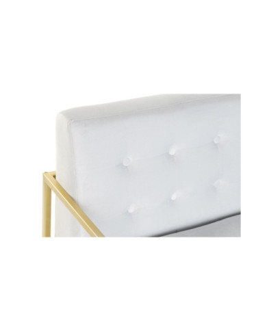 SOFA POLIESTER METAL 128X70X76 CAPITONE