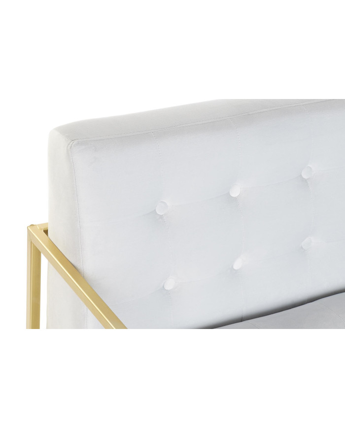 SOFA POLIESTER METAL 128X70X76 CAPITONE
