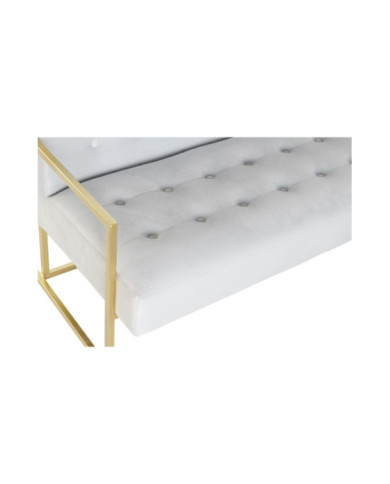 SOFA POLIESTER METAL 128X70X76 CAPITONE