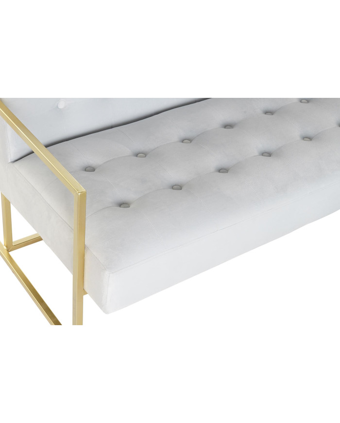 SOFA POLIESTER METAL 128X70X76 CAPITONE