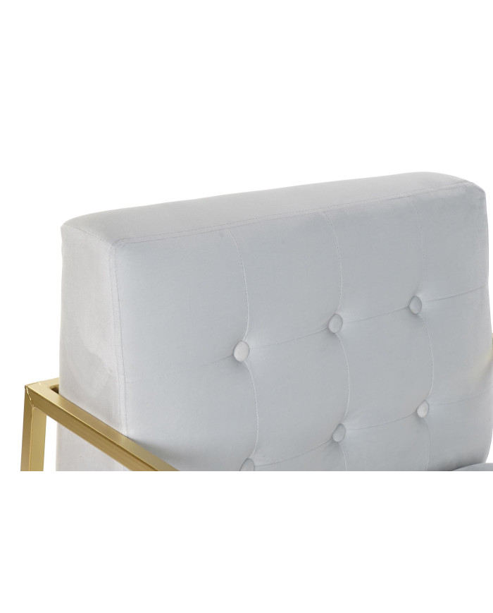 SILLON POLIESTER METAL 67X70X76 TERCIOPELO