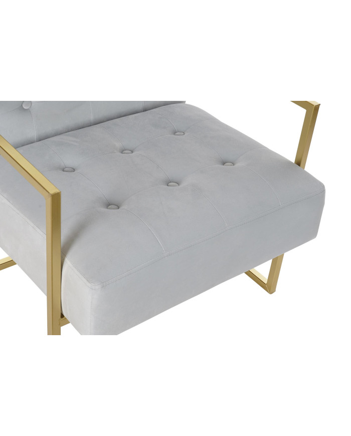 SILLON POLIESTER METAL 67X70X76 TERCIOPELO