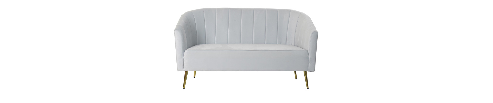 SOFA POLIESTER METAL 128X70X76 CAPITONE