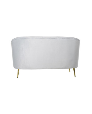 SOFA POLIESTER METAL 140X77X81 AZUL CELESTE