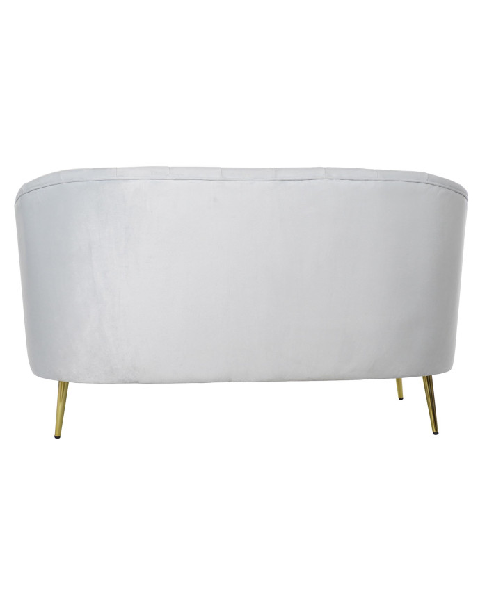 SOFA POLIESTER METAL 140X77X81 AZUL CELESTE
