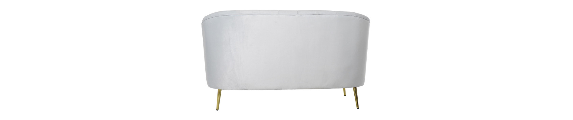 SOFA POLIESTER METAL 140X77X81 AZUL CELESTE
