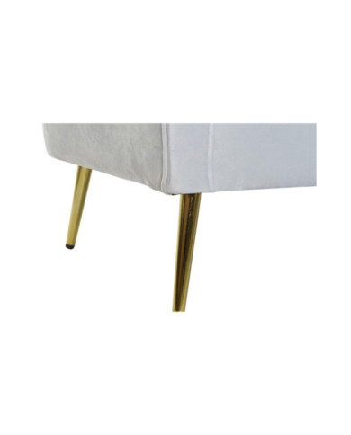 SOFA POLIESTER METAL 140X77X81 AZUL CELESTE