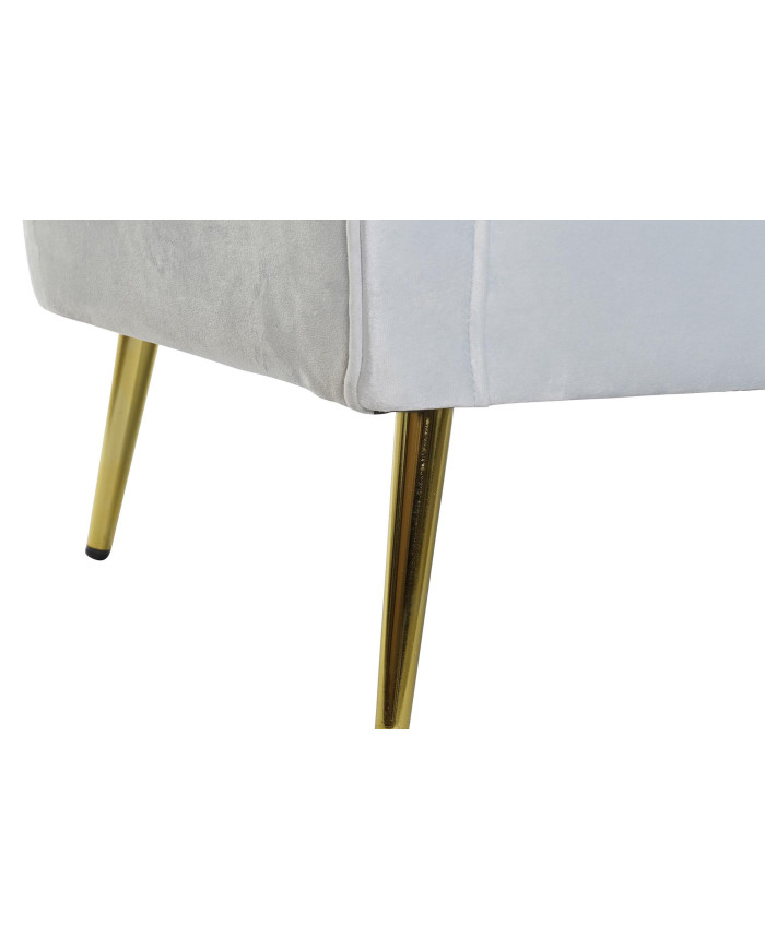 SOFA POLIESTER METAL 140X77X81 AZUL CELESTE