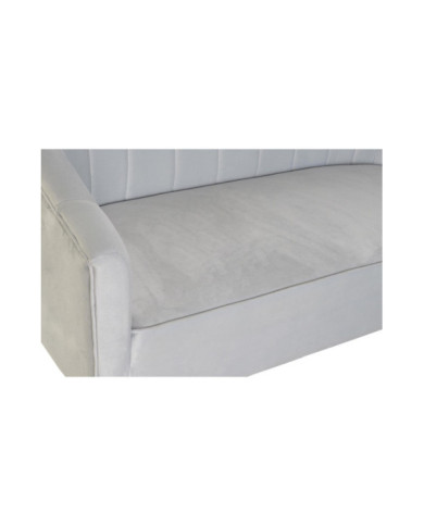 SOFA POLIESTER METAL 140X77X81 AZUL CELESTE