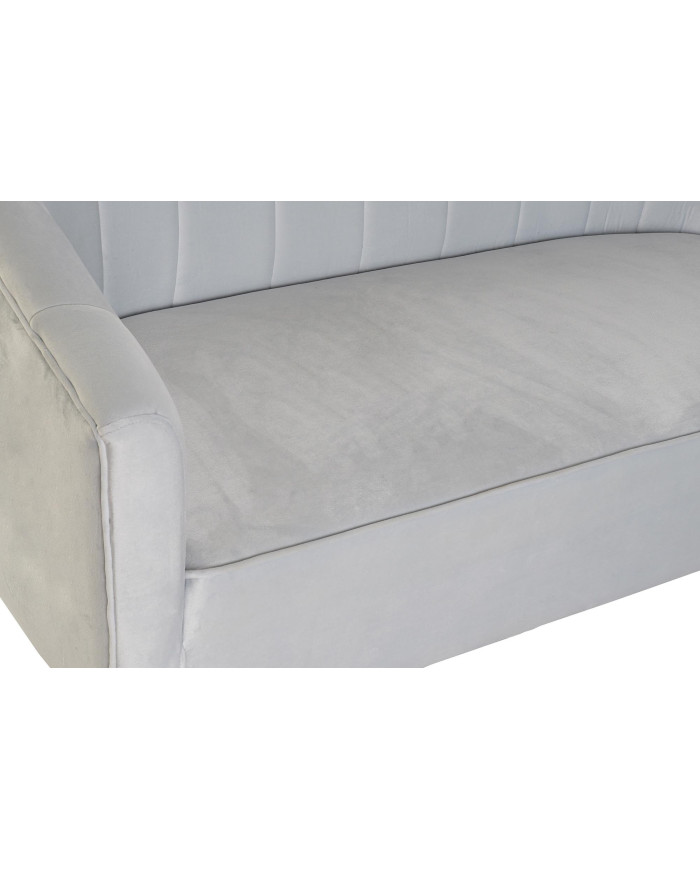 SOFA POLIESTER METAL 140X77X81 AZUL CELESTE
