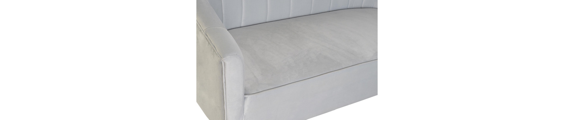 SOFA POLIESTER METAL 140X77X81 AZUL CELESTE
