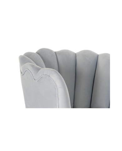 SILLON POLIESTER METAL 74X78X73 CONCHA TERCIOPELO