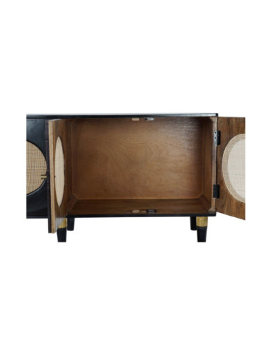 BUFFET MANGO RATAN 150X40X65 NEGRO