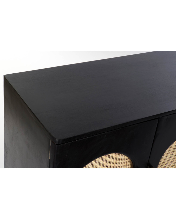 BUFFET MANGO RATAN 150X40X65 NEGRO