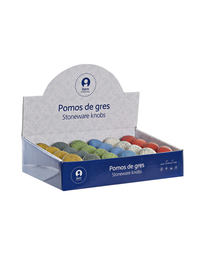 POMO GRES METAL 4X4X2,5 JASPEADO 6 SURT.