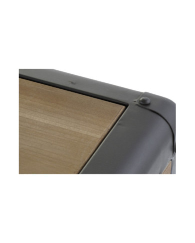 CAJONERA ABETO METAL 129X42X79 NATURAL