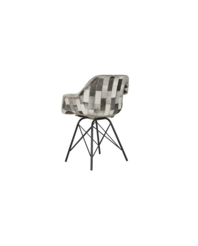 SILLA METAL 60,5X53X81,5 SILLA METAL PIEL VACA