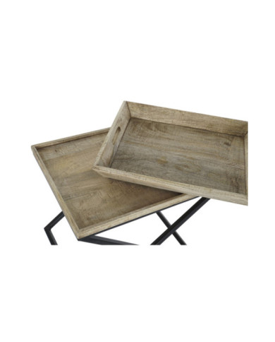 MESITA AUXILIAR MANGO METAL 55X45X53 BANDEJA
