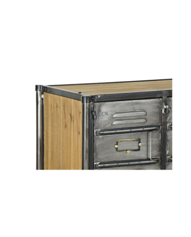 CONSOLA METAL ABETO 129,5X34X88 METALIZADO