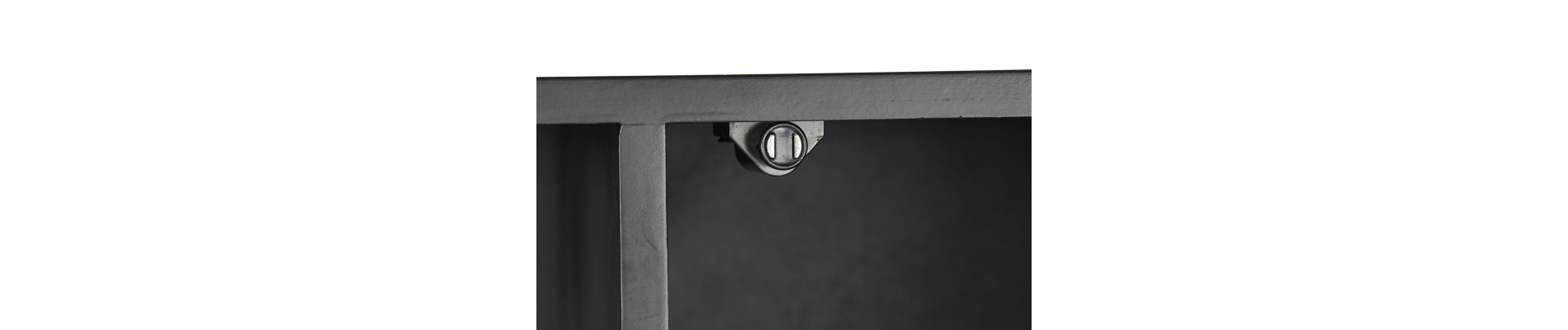 APARADOR MDF CRISTAL 120X38X100 NEGRO