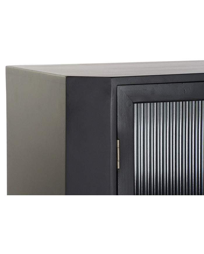 APARADOR MDF CRISTAL 120X38X100 NEGRO