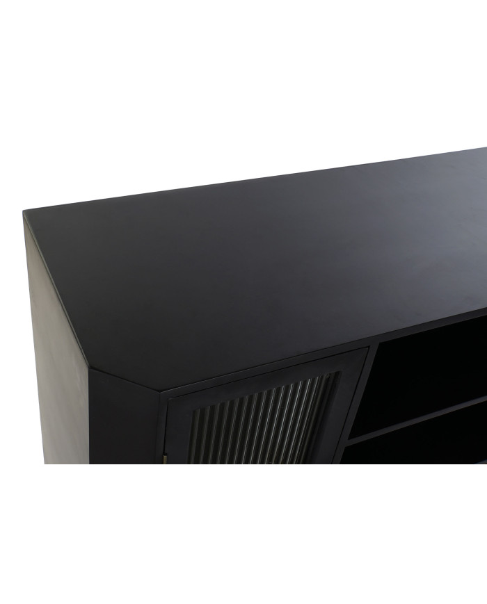 APARADOR MDF CRISTAL 120X38X100 NEGRO