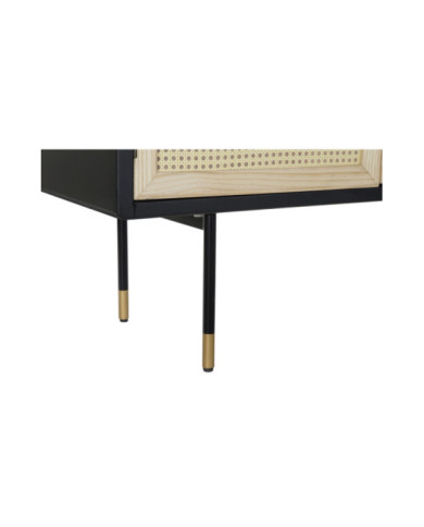 BUFFET PINO RATAN 150X44X76 NEGRO