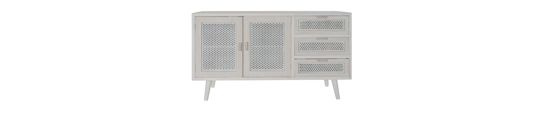 BUFFET MADERA MDF 110X41X64 BLANCO