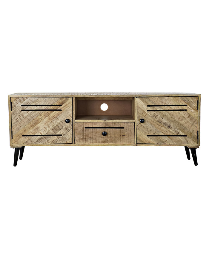MUEBLE TV MANGO METAL 150X40X59 MARRON