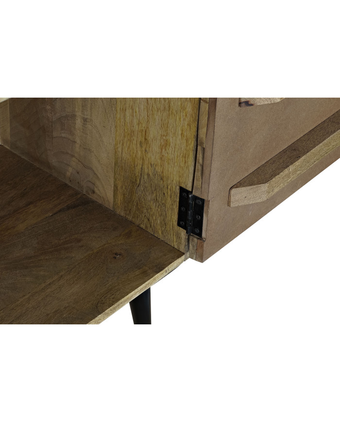 MUEBLE TV MANGO METAL 150X40X59 MARRON