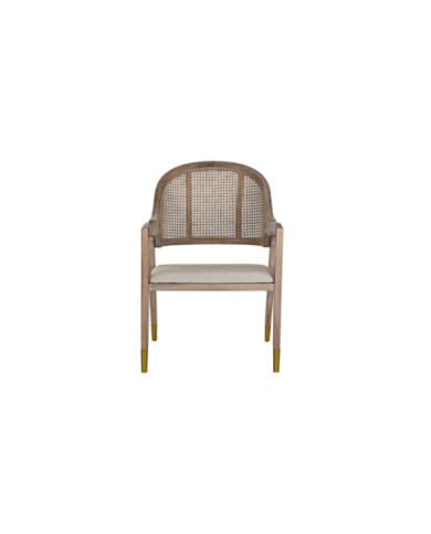 SILLA ABETO POLIESTER 59X55X88 BEIGE