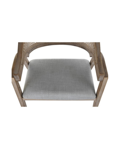 SILLA ABETO POLIESTER 59X55X88 GRIS CLARO