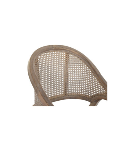 SILLA ABETO RATAN 59X55X88 GRIS OSCURO