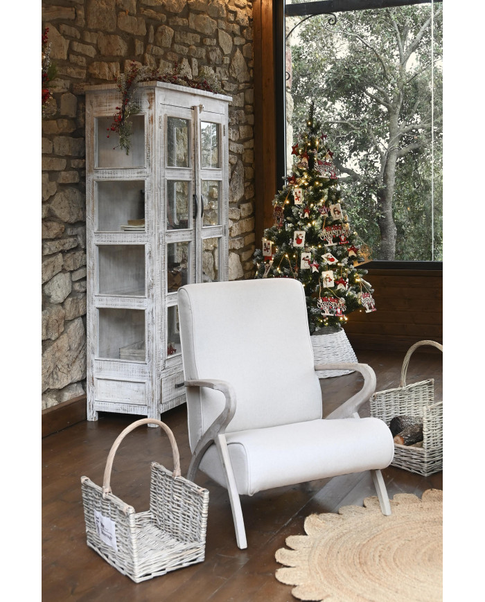 BUTACA ABETO POLIESTER 67X80X85 BEIGE