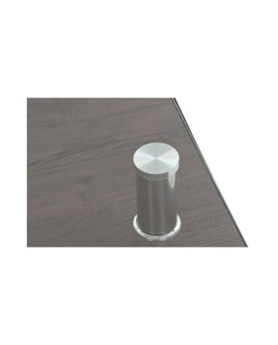 MESA CENTRO MDF CRISTAL 80X60X38 BLANCO